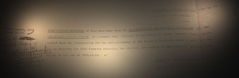 Compensation of Manorial Extinguishements